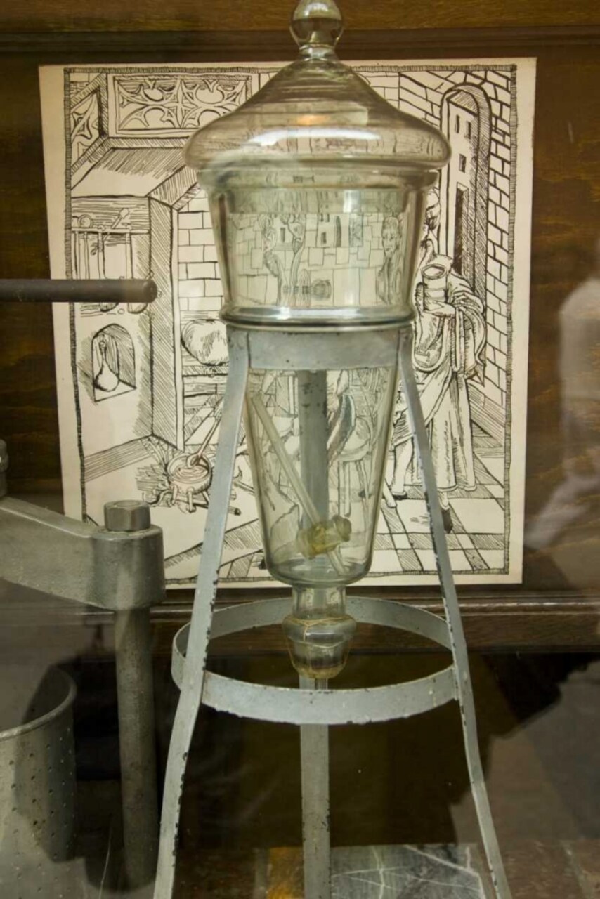 Poland, Gdansk Glass apothecary jar a Pharmacy by Nancy - Steve Ross - Item # VARPDXEU22BJA0017